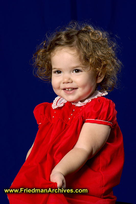 girl,cute,shirley temple,baby,toddler,child,kid,portrait,formal,sitting,red,dress,blue,